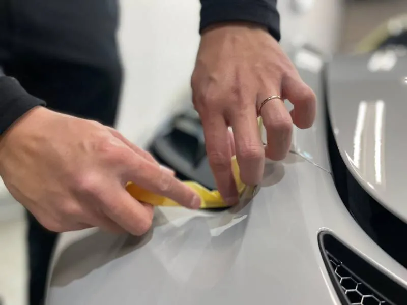 ポルシェ718スパイダーのヘッドライト