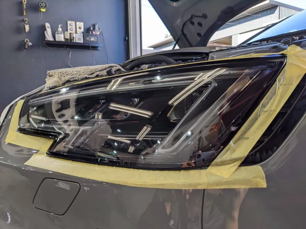 ヘッドライトスチーマー処理