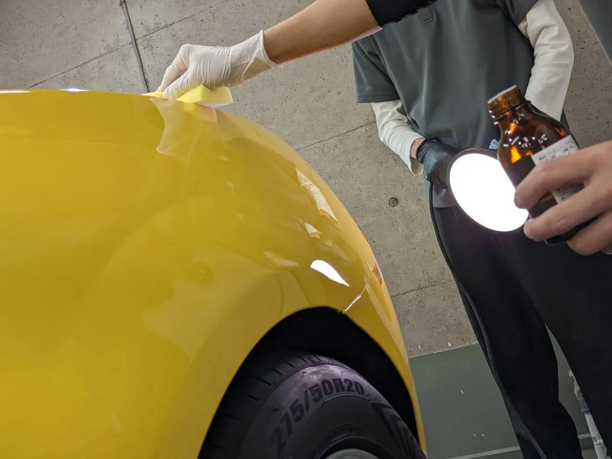 2層式ハイブリッドガラスコーティング東京