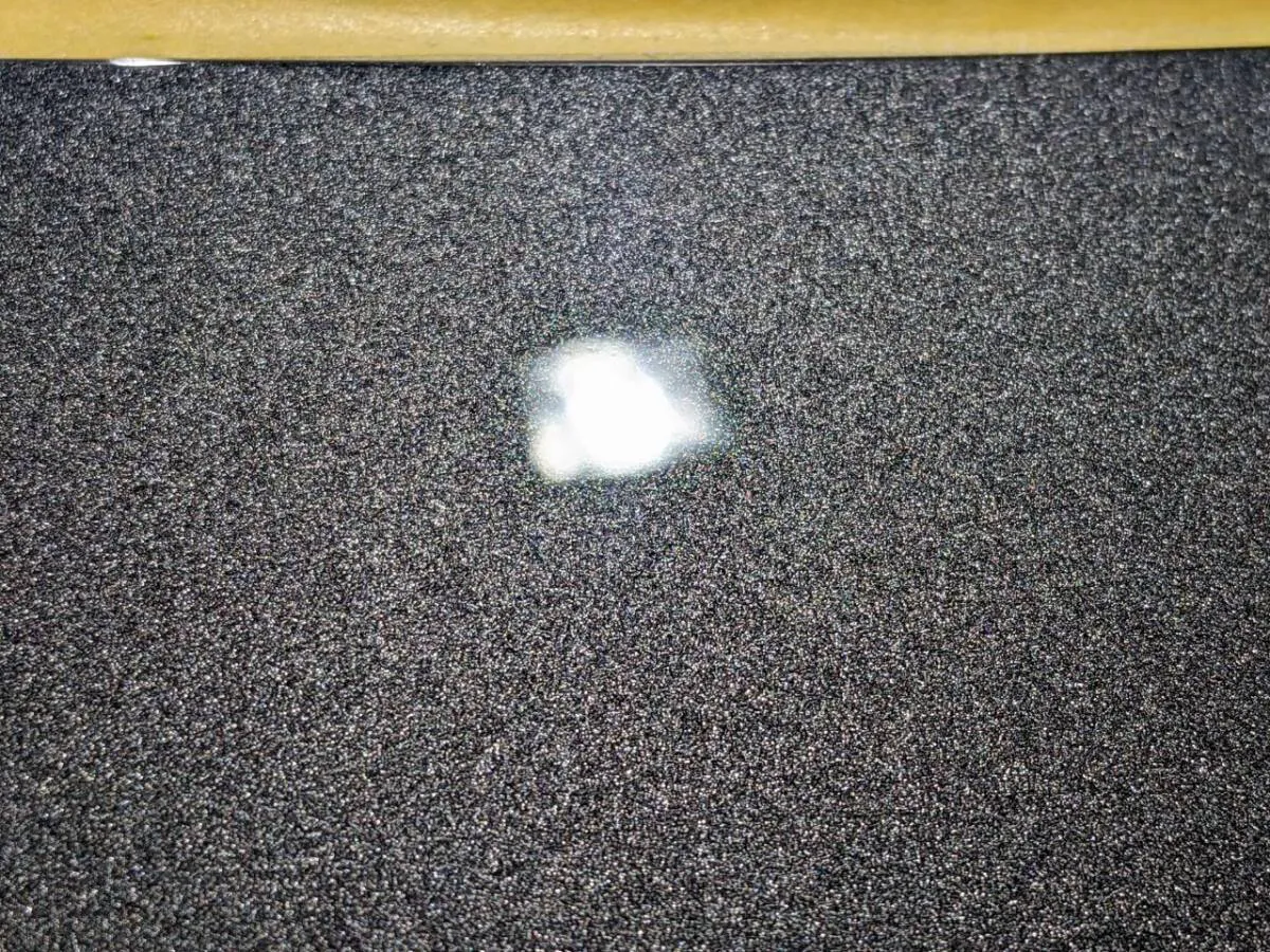 アバルトのボディ磨き後の状態