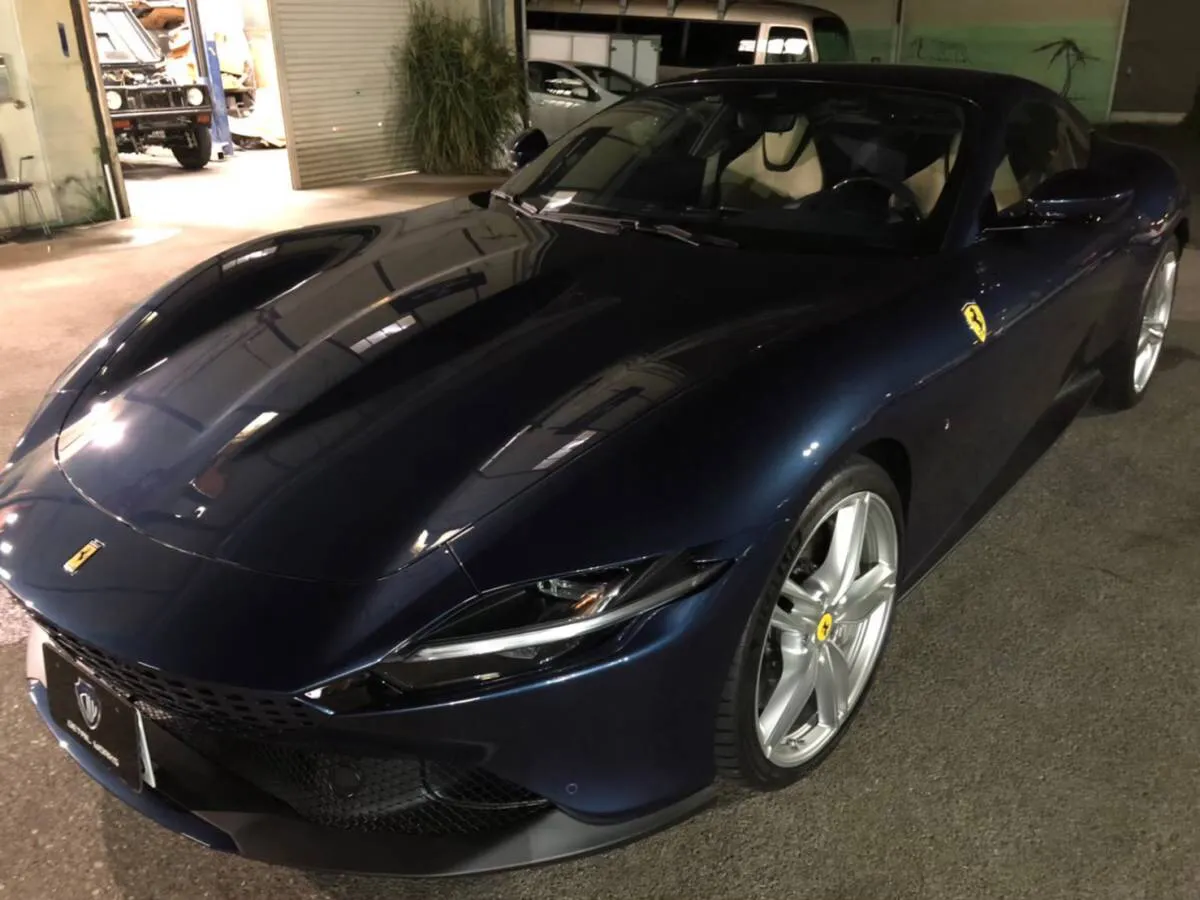 東京都世田谷区のフェラーリローマのフルプロテクションフィルム施工