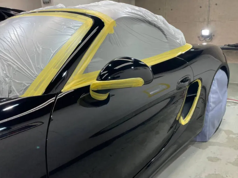 PORSCHEボクスター / 下地処理レベル3、フルマスキング