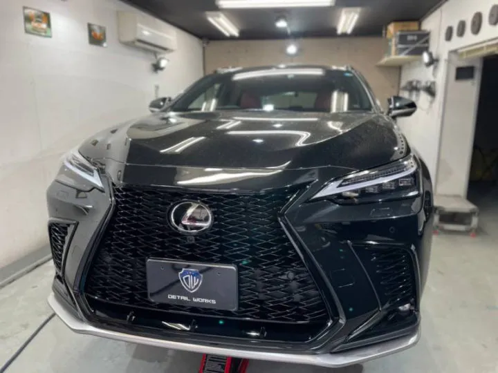 新車レクサスNX350h Fスポーツのハイブリッドガラスコート