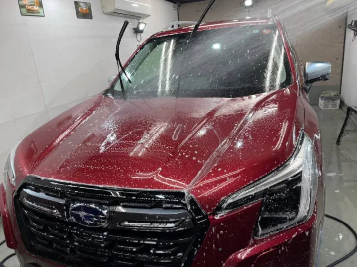 新車スバルフォレスターのコーティング施工車例