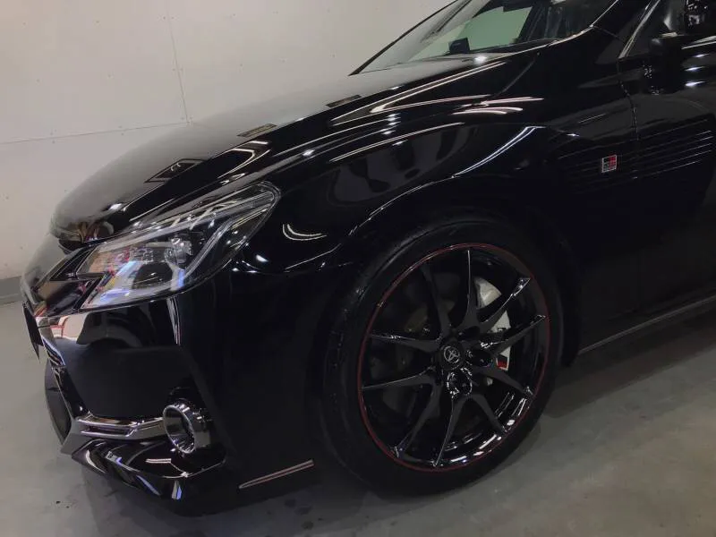 トヨタマークX/GRスポーツの親水性ガラスコーティング