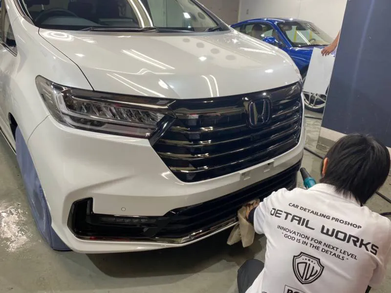 新車ホンダオデッセイのカーコーティング