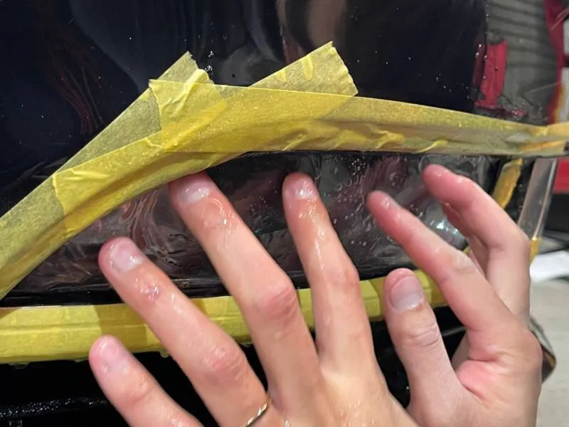 ヘッドライトスチーマー+プロテクションフィルム