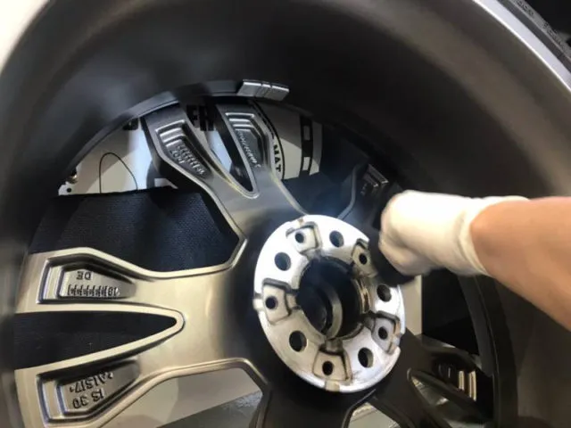 アルミホイール裏側のコーティング