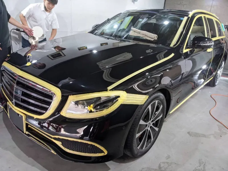 MercedesBenzE450のボディコーティング川崎市麻生区
