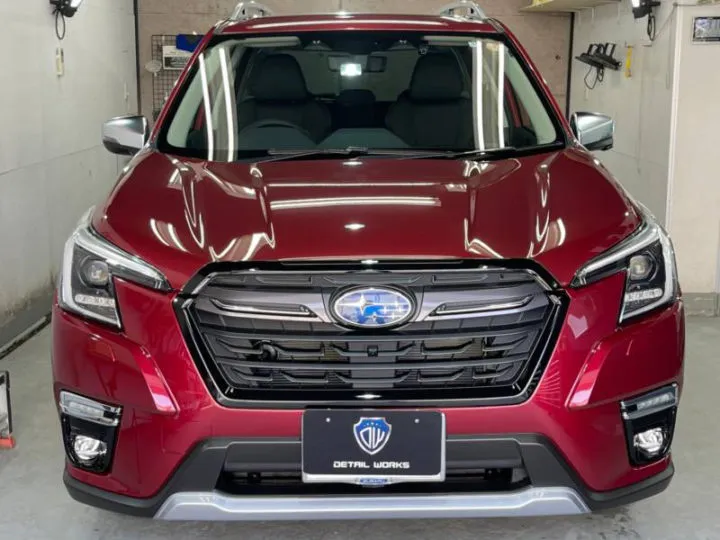 東京からお越しのスバルフォレスターのコーティング施工車例