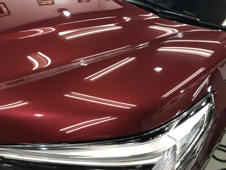 ウォータースポットが出来にくい滑水性コーティング剤