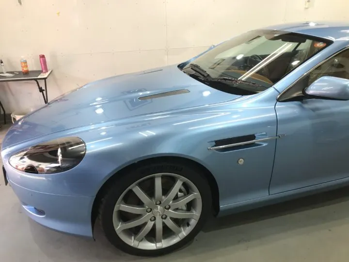 コーティング施工後の硬化ブランク