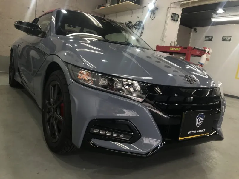 カーコーティングとプロテクションフィルムの専門店へS660入庫