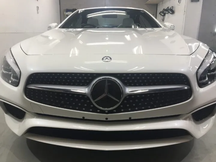 東京都杉並区のメルセデスベンツSLのPPF+コーティング