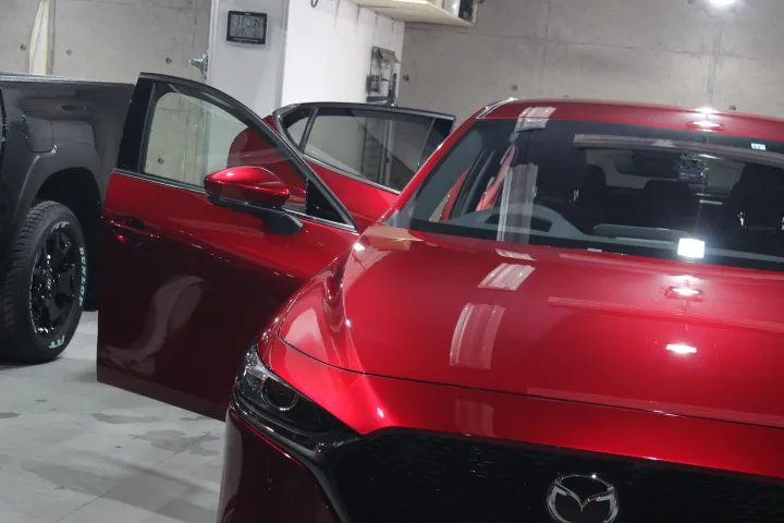 シートコーティング硬化中