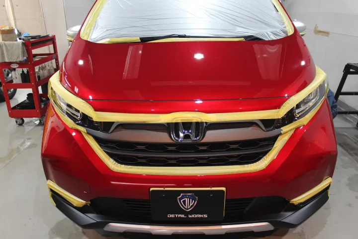 フリードのフルマスキングでの磨き