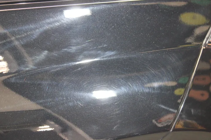 再塗装後の塗装肌とオーロラ