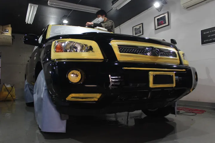 クルーガVのガラスコーティング施工例