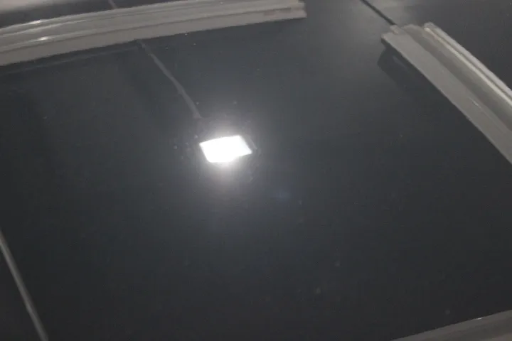 中間研磨処理中のボディの状態