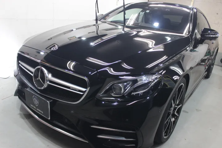 ベンツE53のガラスコーティング