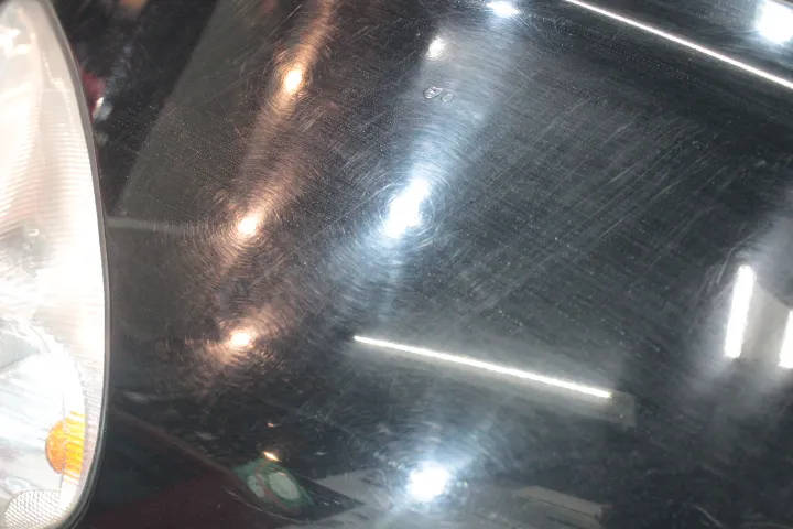 PTクルーザーのフェンダーの磨き前