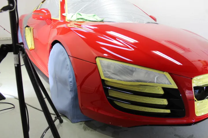 R8のマスキングとポリッシング