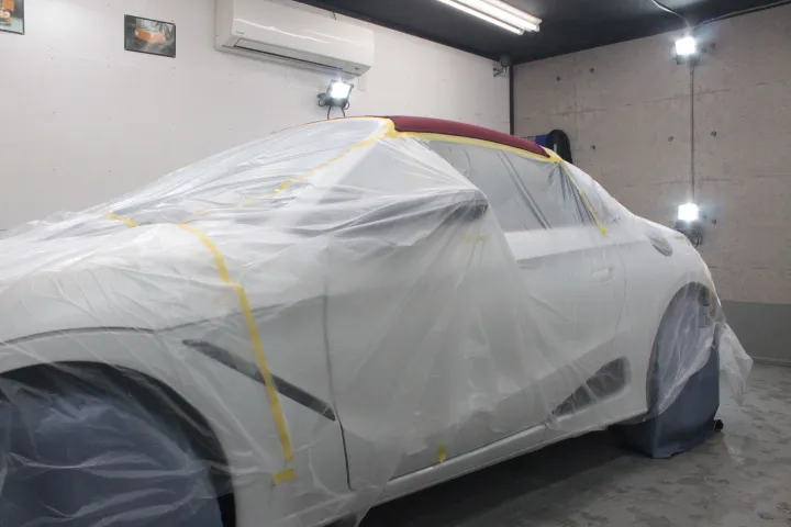 幌の撥水コーティング方法