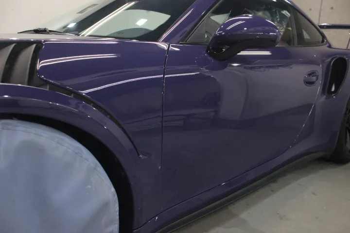 フィルムのリフトアップとスキージマーク