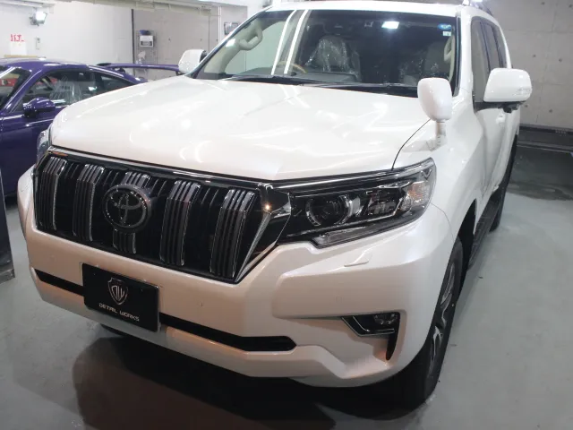 ランドクルーザープラドのハイブリッドガラスコーティング東京