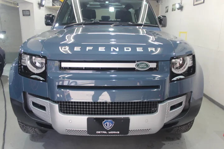 新車ランドローバーディフェンダーのセラミックコーティング
