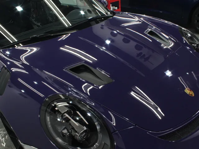 911GT3 RS、XPEL/Ultimateplus8プロテクションフィルムのフロントセット+ドアR/L