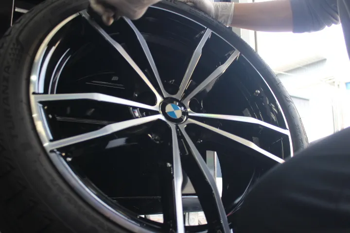 BMW3シリーズ脱着アリのホイールコーティング