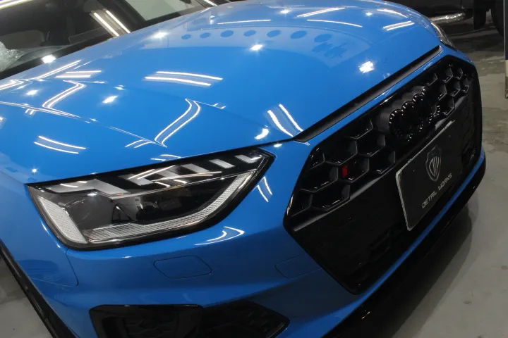 アウディA4の内装の本革シートコーティング