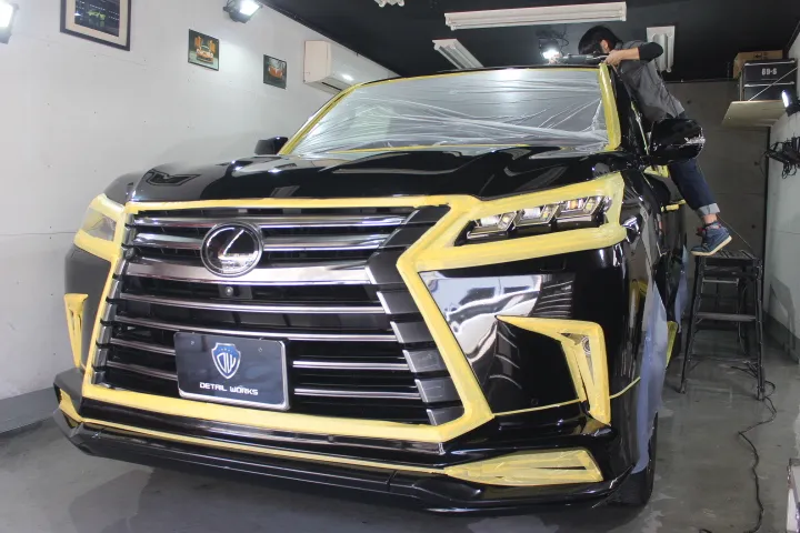 LEXUS LXをフルマスキング研磨
