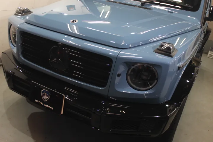 ベンツG400dのハイブリッドガラスコーティング施工例