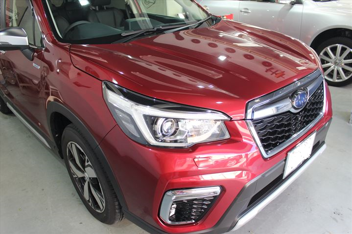 スバルフォレスターのガラスコーティング